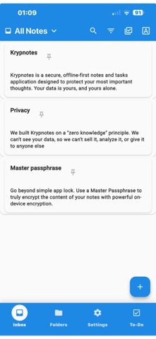 krypnotes screenshot