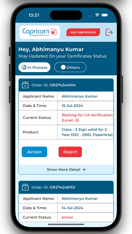 Capricorn Customer Application screenshot-4