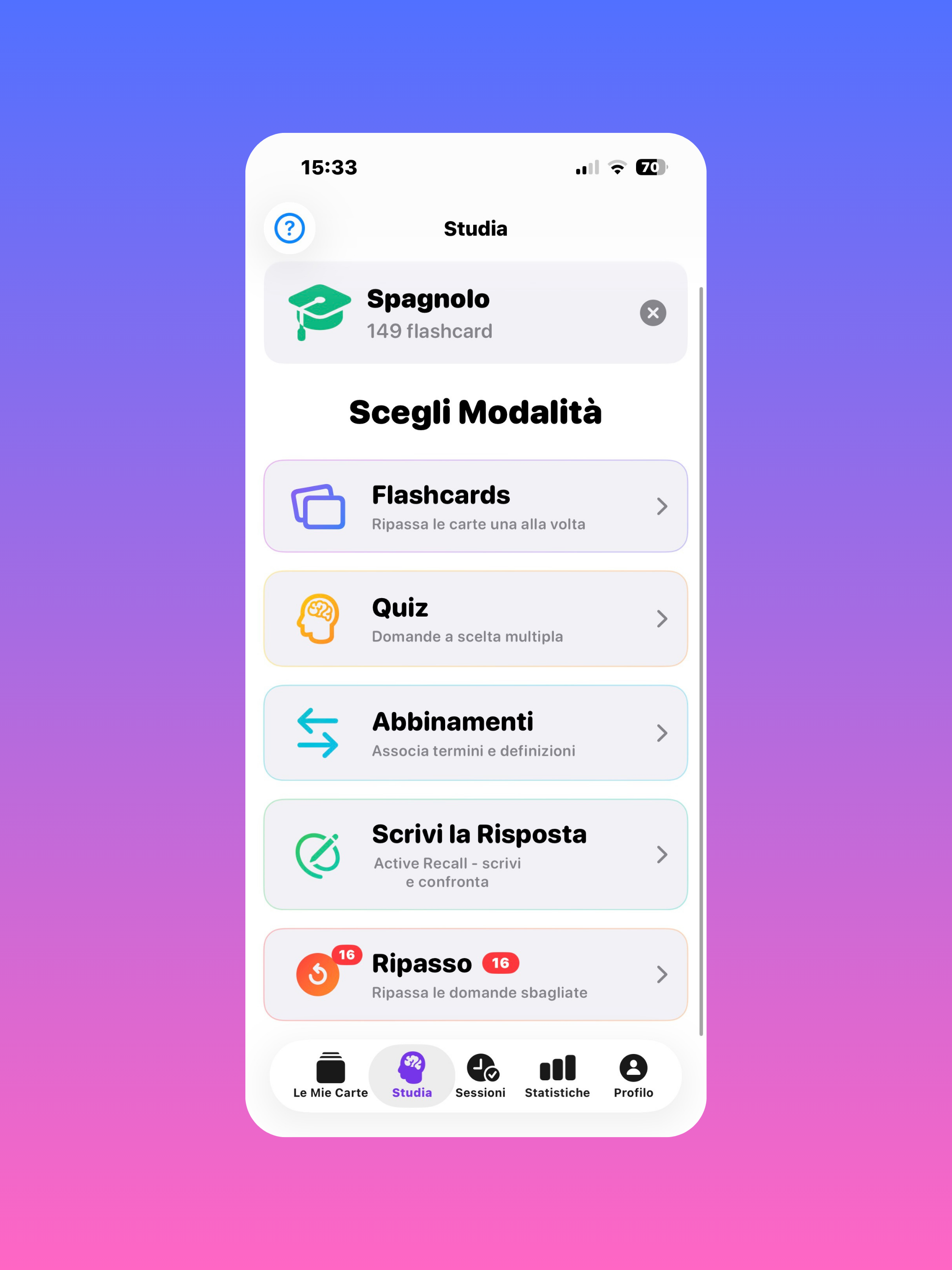 Ripassa! - Flashcard Minimal