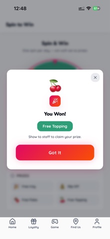 Twirl rewards screenshot