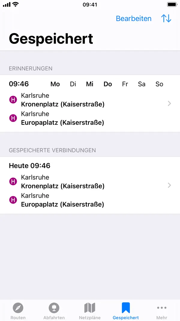 ÖPNV Navigator iPhone App Screenshot 8 – Navigation