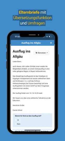 Screenshot von Schulmanager Online auf dem iPhone 3