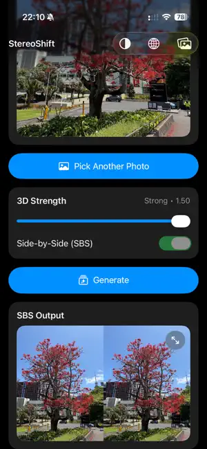 StereoShift - 3D Photo/Video screenshot 1