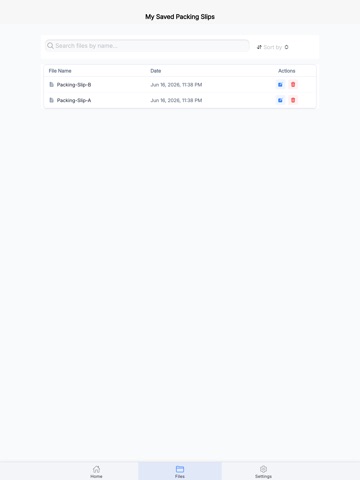 Packing Slip iPad screenshot