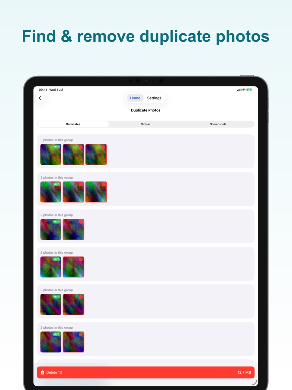 iPad screenshot