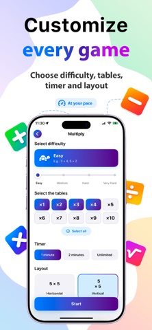 Math Trainer: Brain Games iPhone screenshot