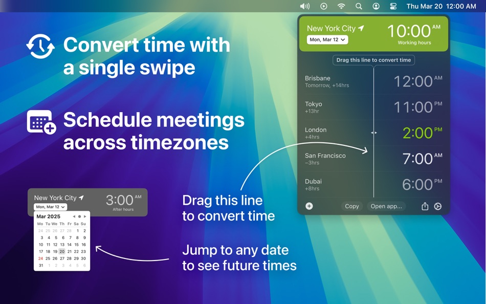 #2. World Clock Pro: Time Zones (macOS) 由: Alex Komarov Inc.