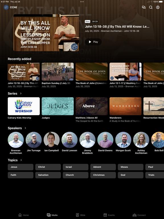 Calvary Chapel Northeast iPad screenshot 2 - Education app