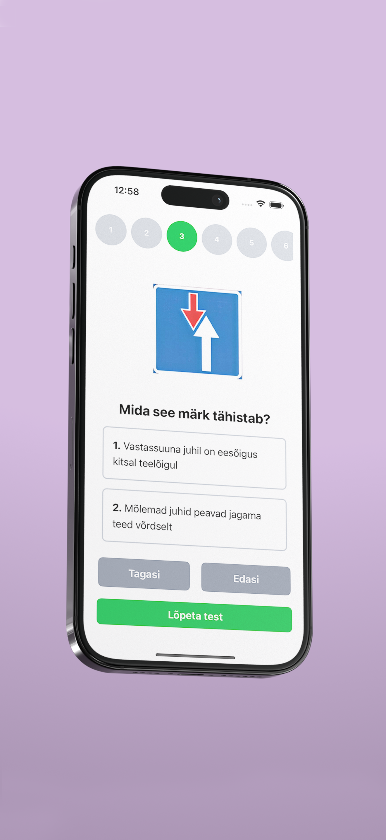 T Liiklustestid