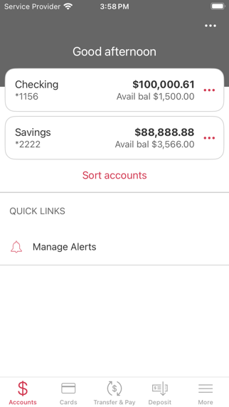 Bank of Easton Mobile Banking Screenshot
