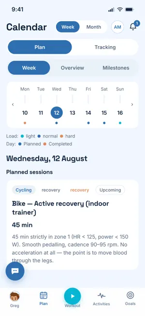 UpGreg AI conversational Coach screenshot 3