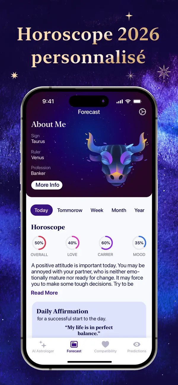 Screenshot #1 pour Futurio: Horoscope, astrologie
