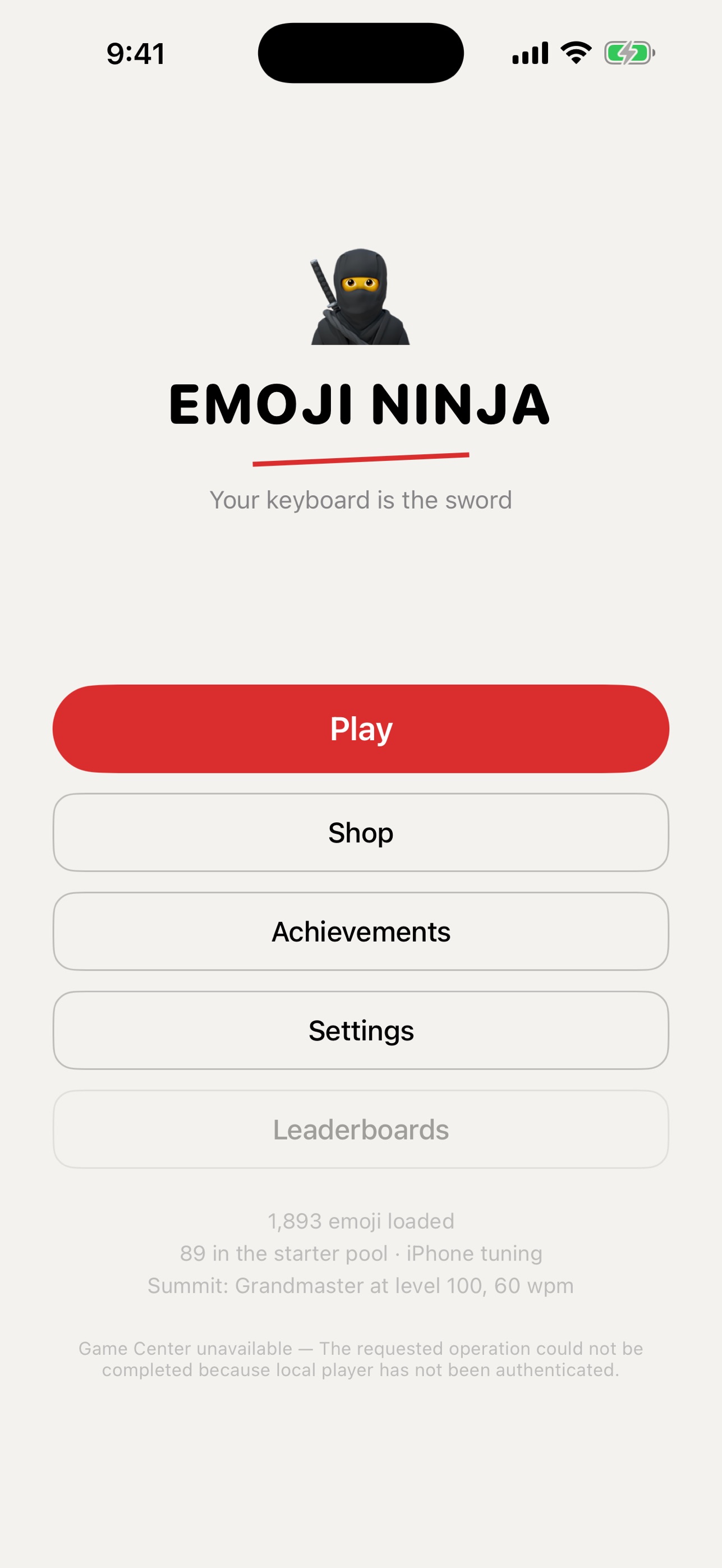 Screenshot 1 of Emoji Ninja: Type to Slash
