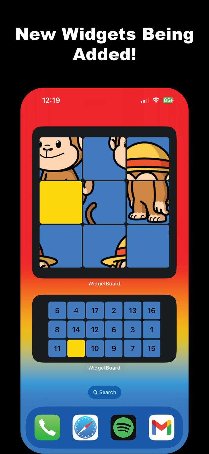 WidgetBoard Widget Games