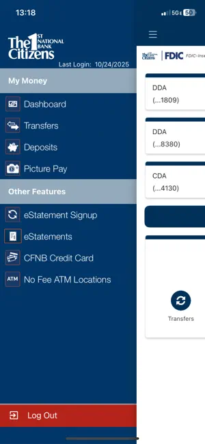 Citizens 1st National Bank screenshot 1
