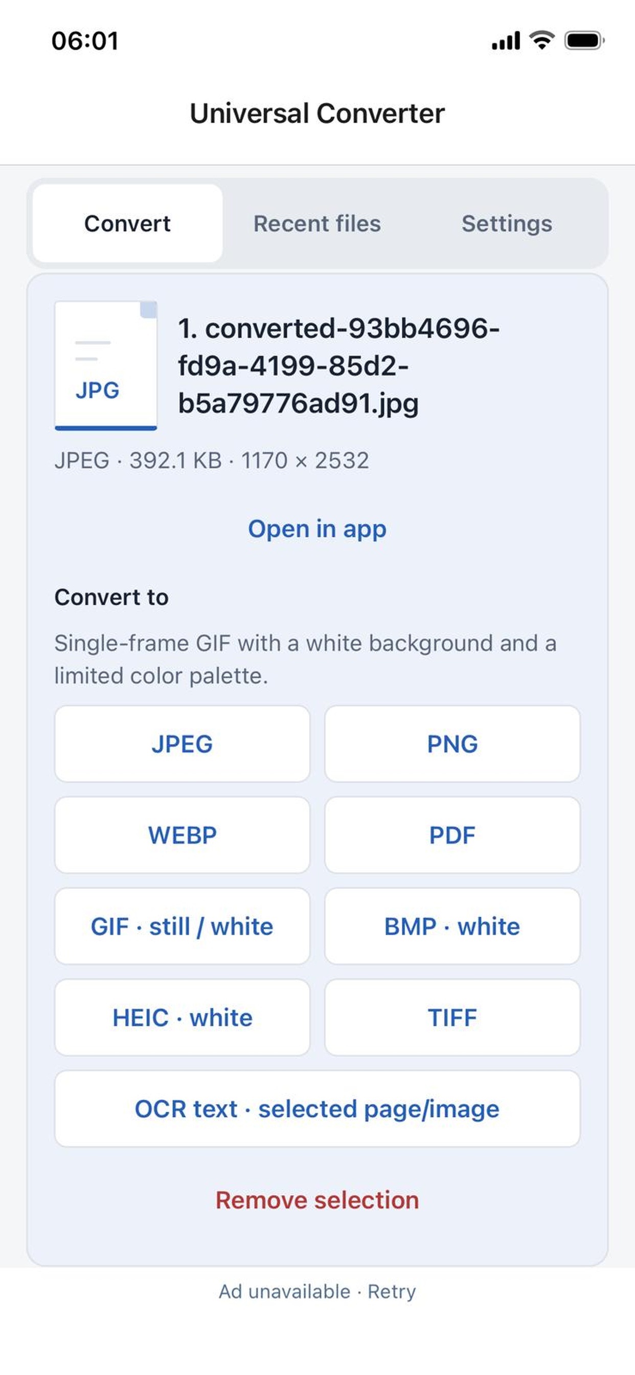 Screenshot 1 of Universal Converter Pro