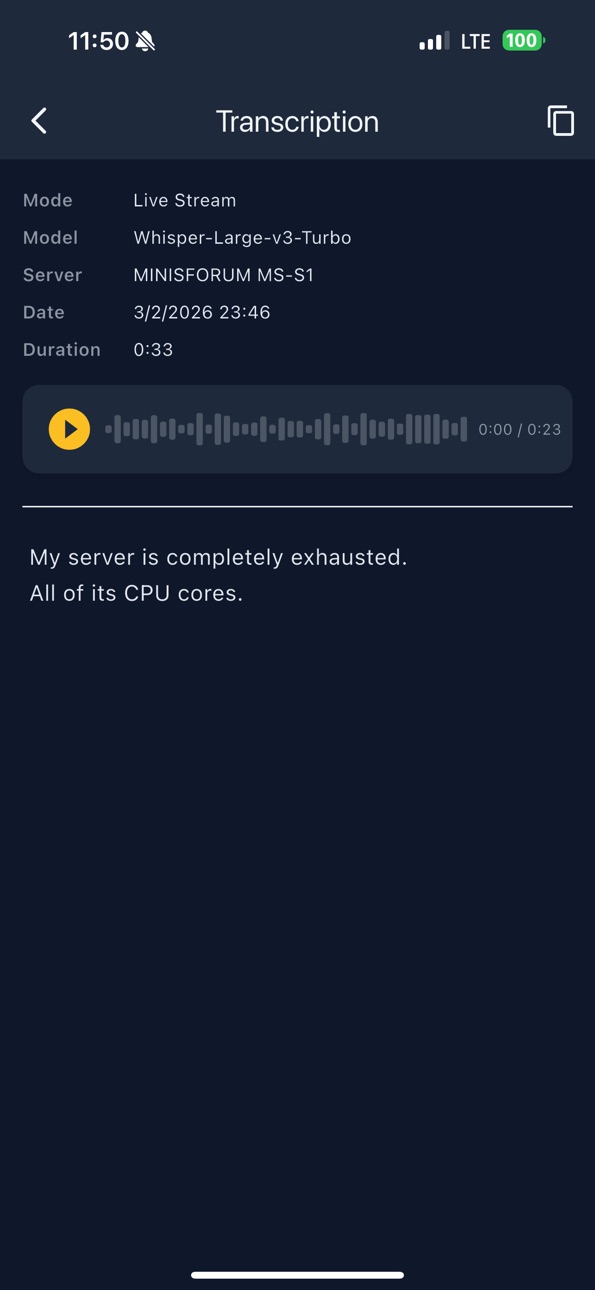 iPhone screenshot