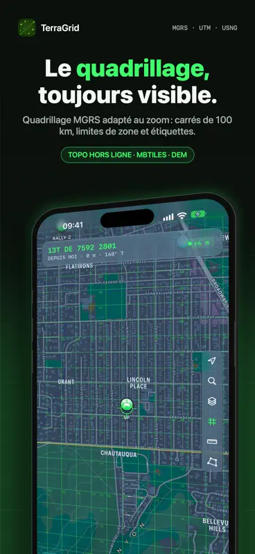 TerraGrid: GPS militaire MGRS screenshot 2 of 10