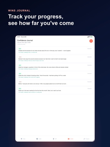 Social Confidence Coach iPad screenshot