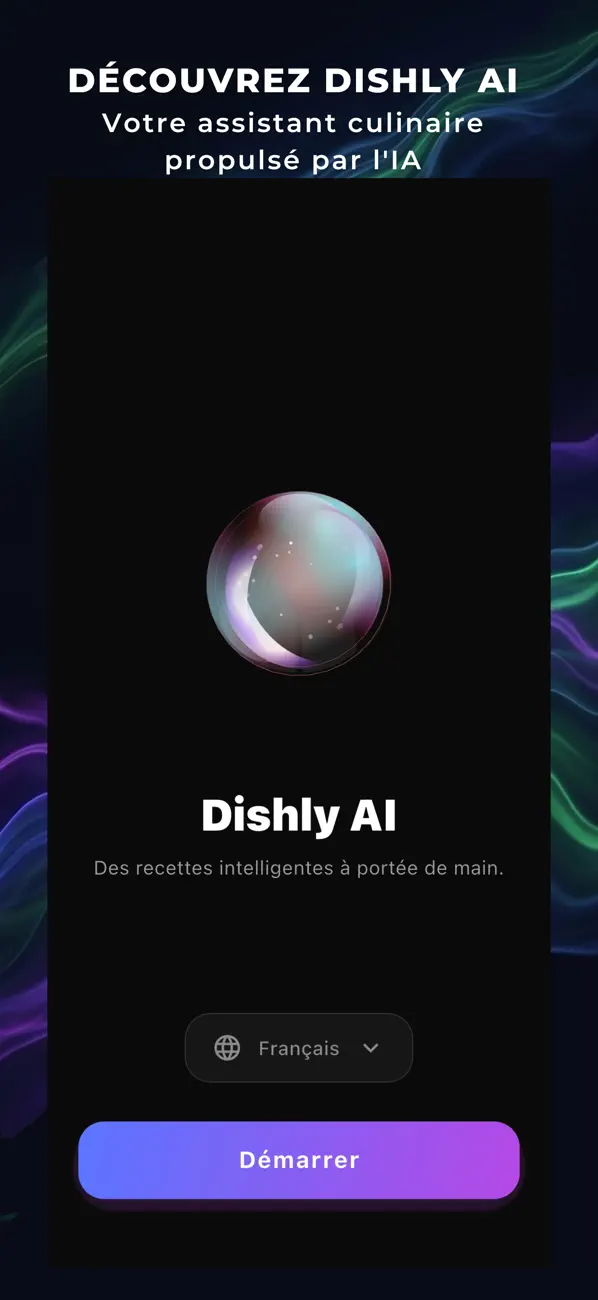 Screenshot #1 pour Dishly - Coach de Cuisine IA
