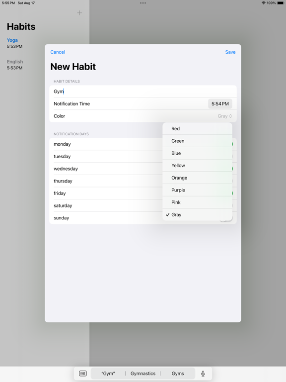 Screenshot #4 pour Just habit