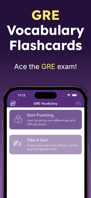 GRE Vocabulary Flashcards 2025 screenshot 1