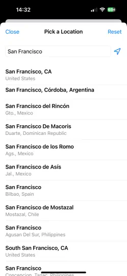 Capture d'écran de Ventify sur iPhone 4