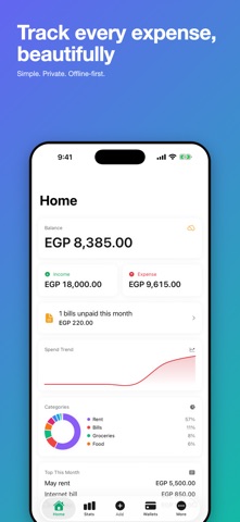 Masareefi: Expense Tracker Screenshot 1 of 6