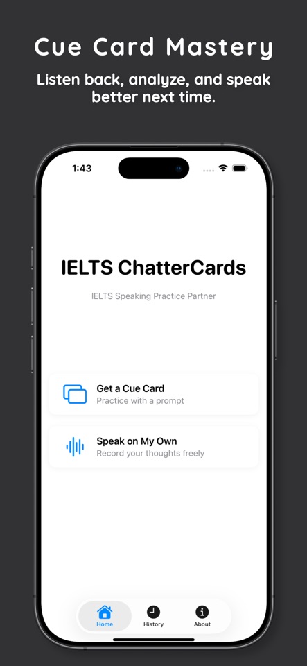 IELTS ChatterCards screenshot 2
