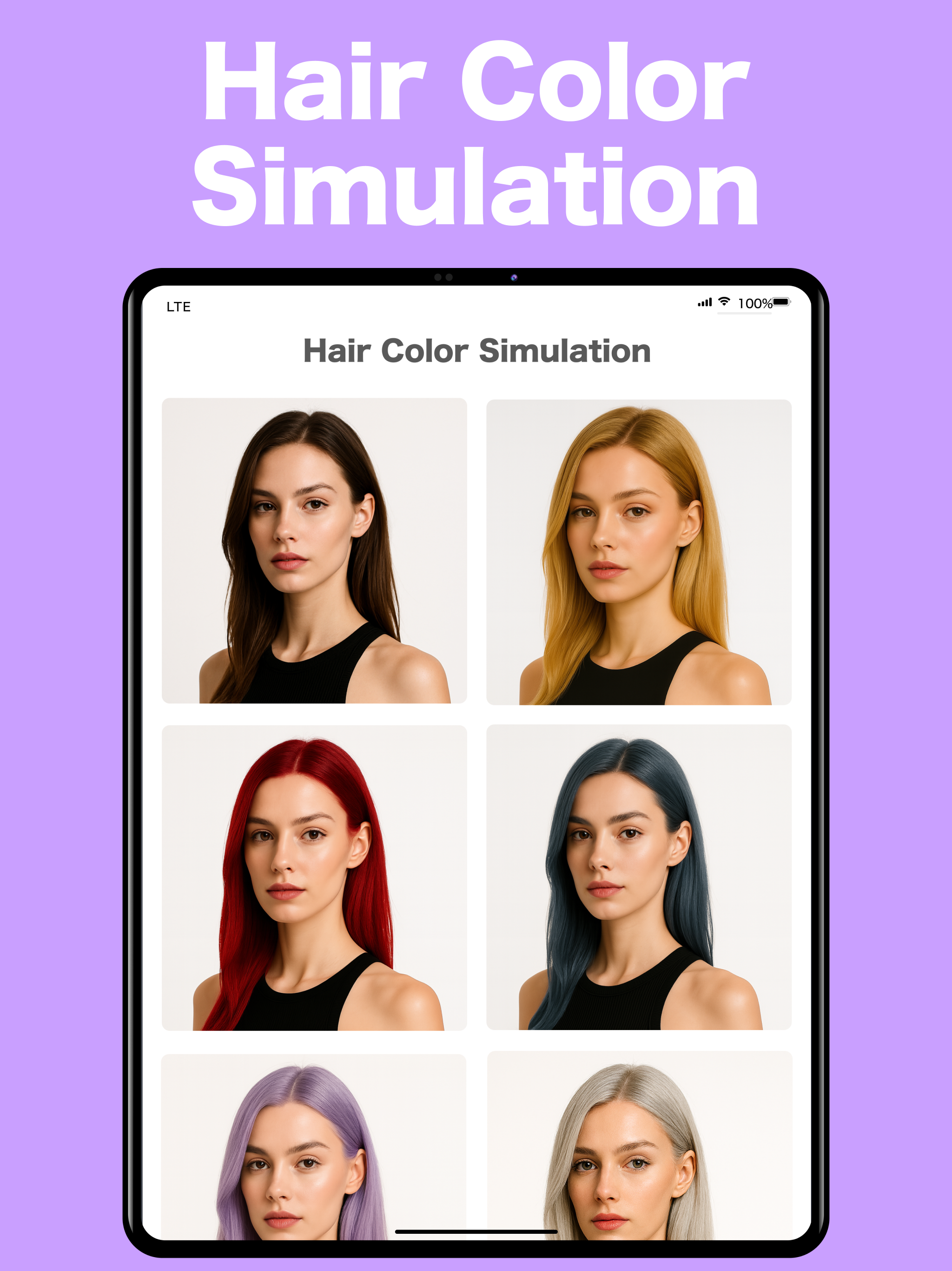 Hair Color & Style Editor App! screenshot 4