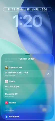 Calendar NG iPhone screenshot
