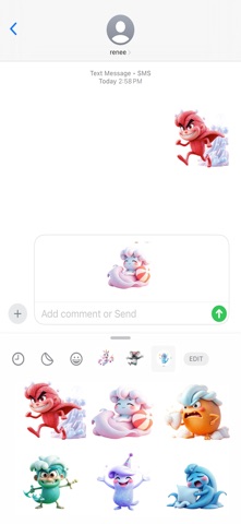 闪烁波浪贴纸 screenshot