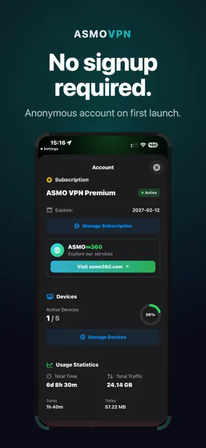 Premium VPN - ASMO360 VPN screenshot 4