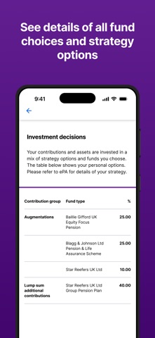 Track My Pension iPhone screenshot