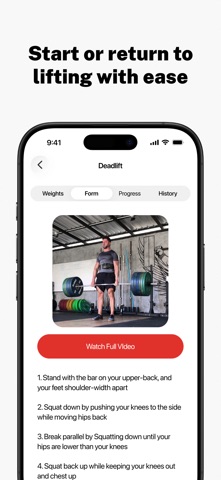 Stronglifts 5x5 Workout Plan iPhone screenshot