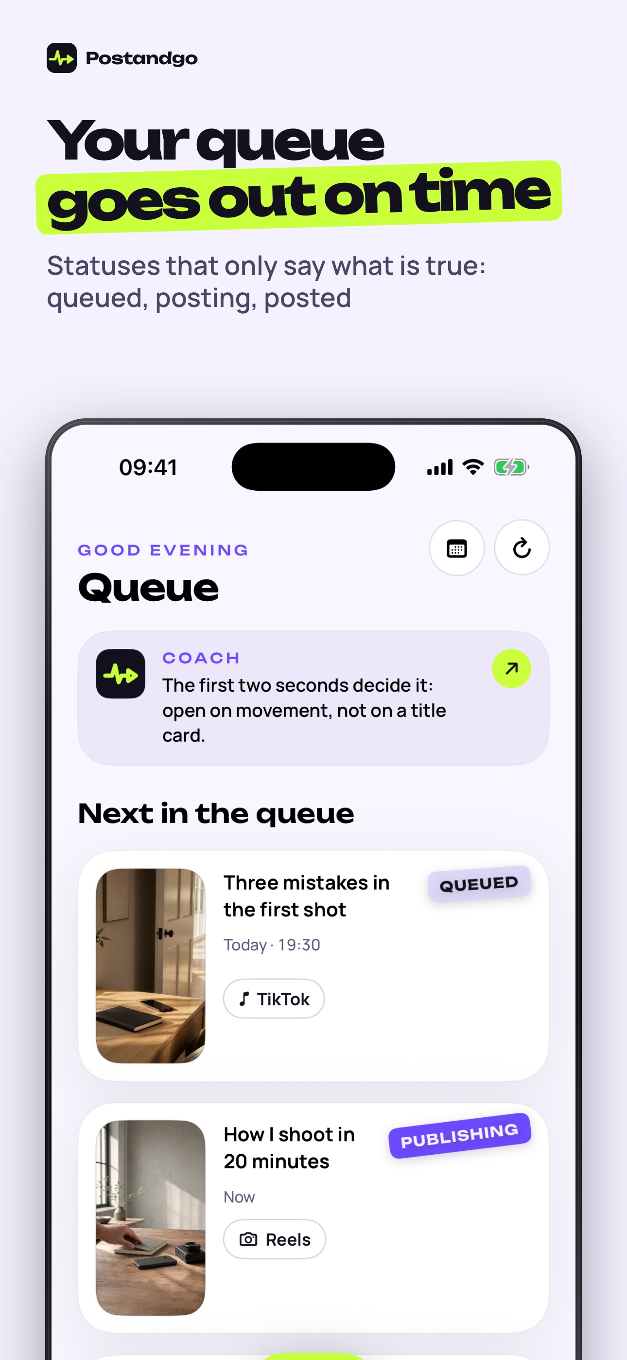 Screenshot 3 of Postandgo: Video Post Planner