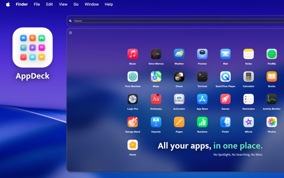 #1. AppDeck Launcher (macOS) By: Rafael Ernesto Rivera Rivera