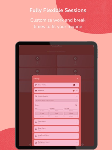 Pomodoro Timer: Focus & Relax ipad screenshot 4