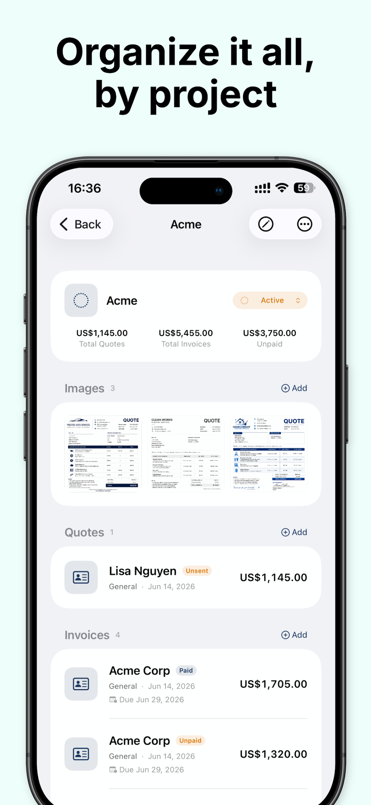 AI Invoice & Quote Maker screenshot 6