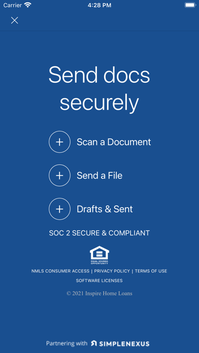 Inspire Home Loans: Mobile App Screenshot