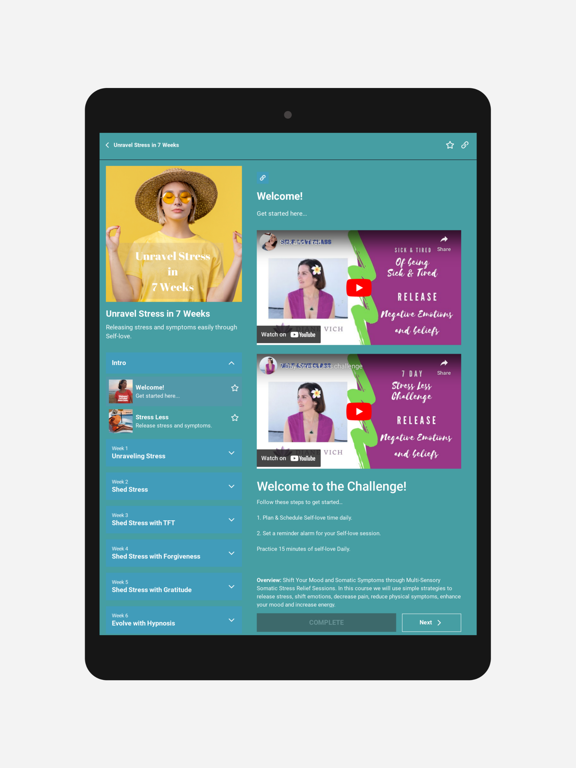 Orgazmik-Healing iPad screenshot 3 - Health & Fitness app