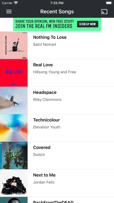 100.3 Real FM Screenshot