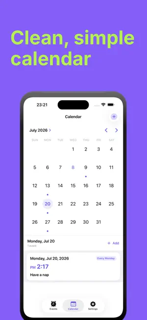 CalendarNotes: Cute Reminder screenshot 2