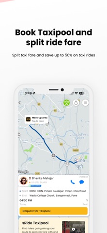 sRide - Carpool & Taxipool Screenshot 3 of 6