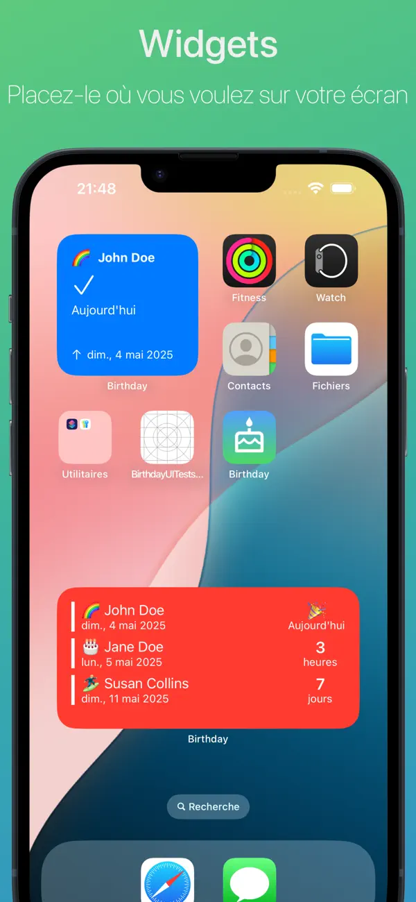 Screenshot #3 pour Anniversaire App