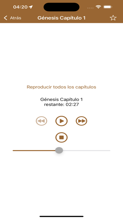 Santa Biblia Reina: Audiolibro Screenshot