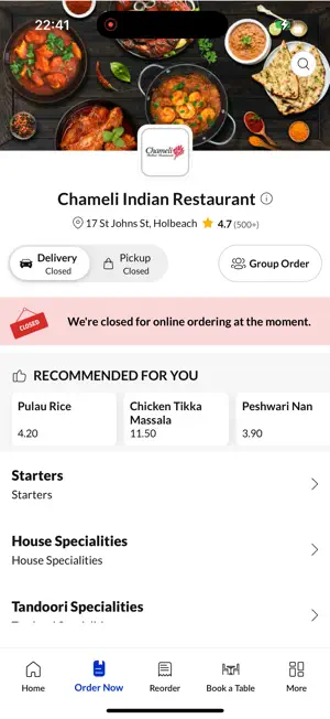 Chameli Indian Restaurant screenshot 4