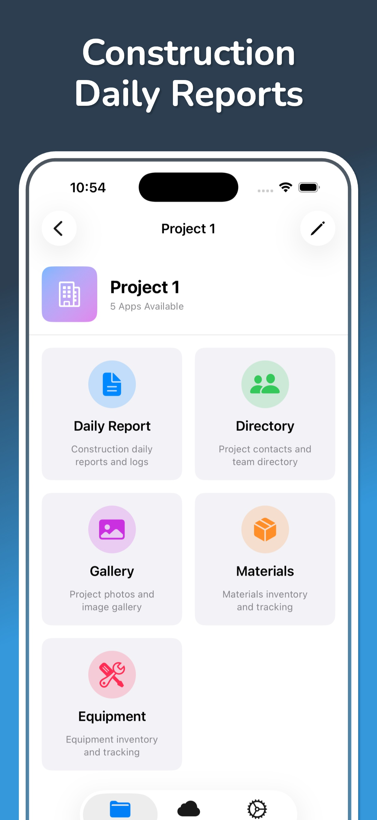 Construction Daily Reports App