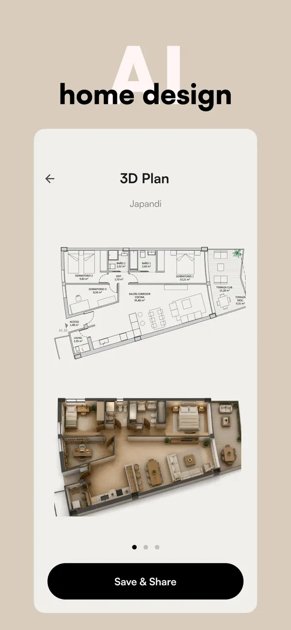 Screenshot #1 pour amoor: AI interior design