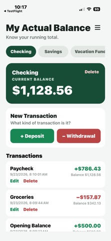 My Actual Balance Screenshot 1 of 5